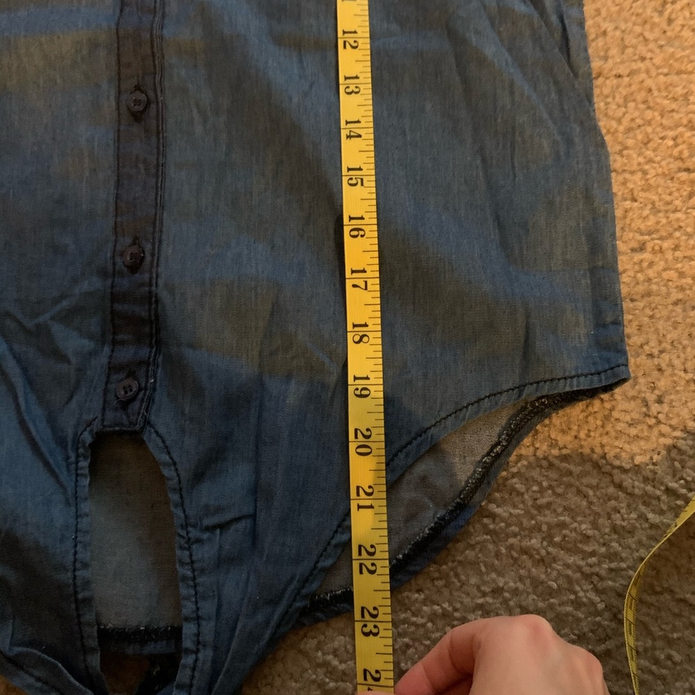 Buffalo David Bitton chambray top - Picture 5 of 7